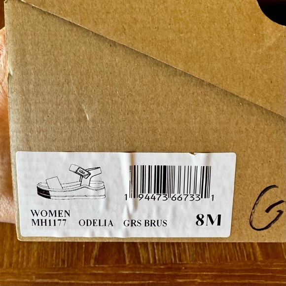 NIB Mia grass green Odelia flatform / wedge sandal 8M - Picture 10 of 12